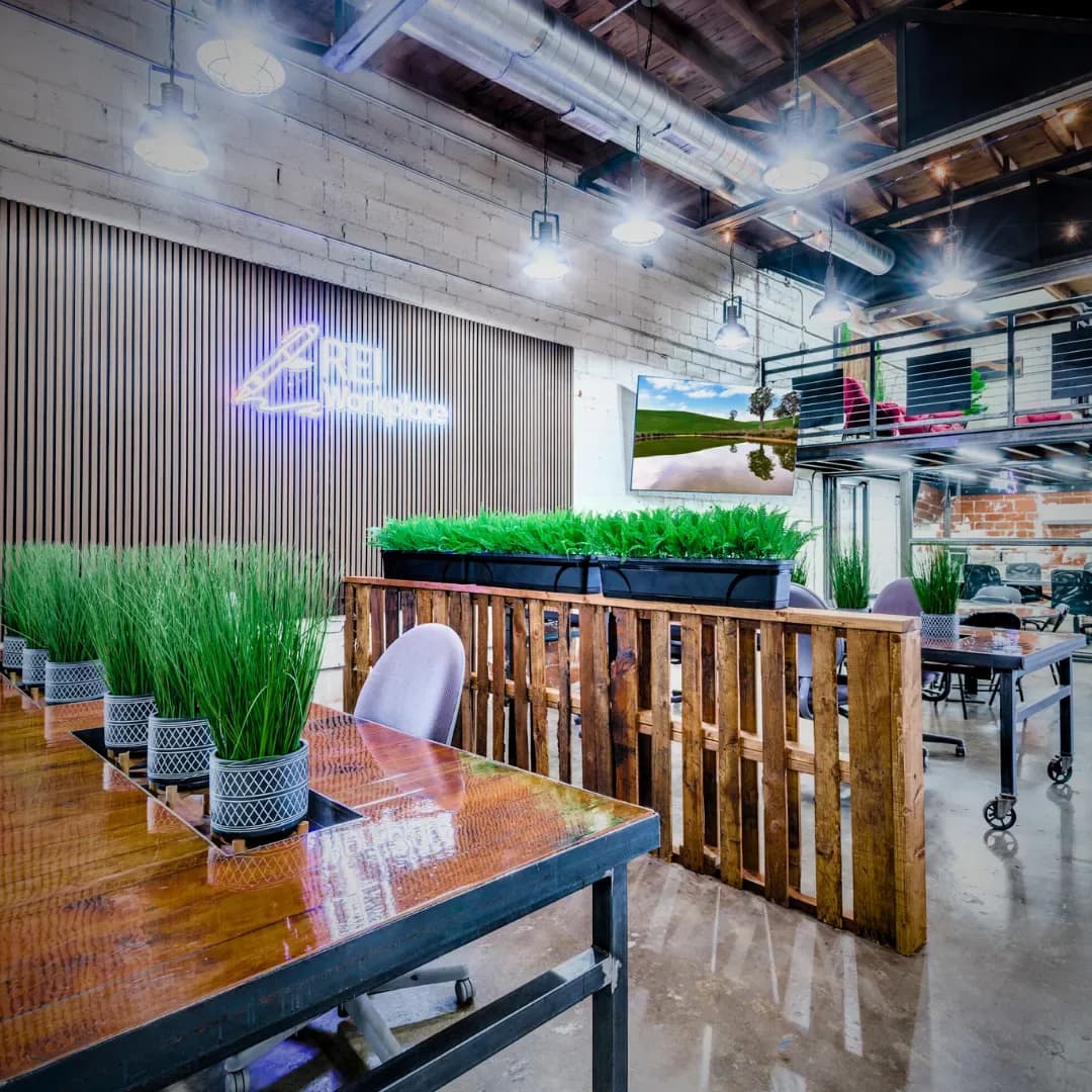 Inside the REI Workplace building in Dallas