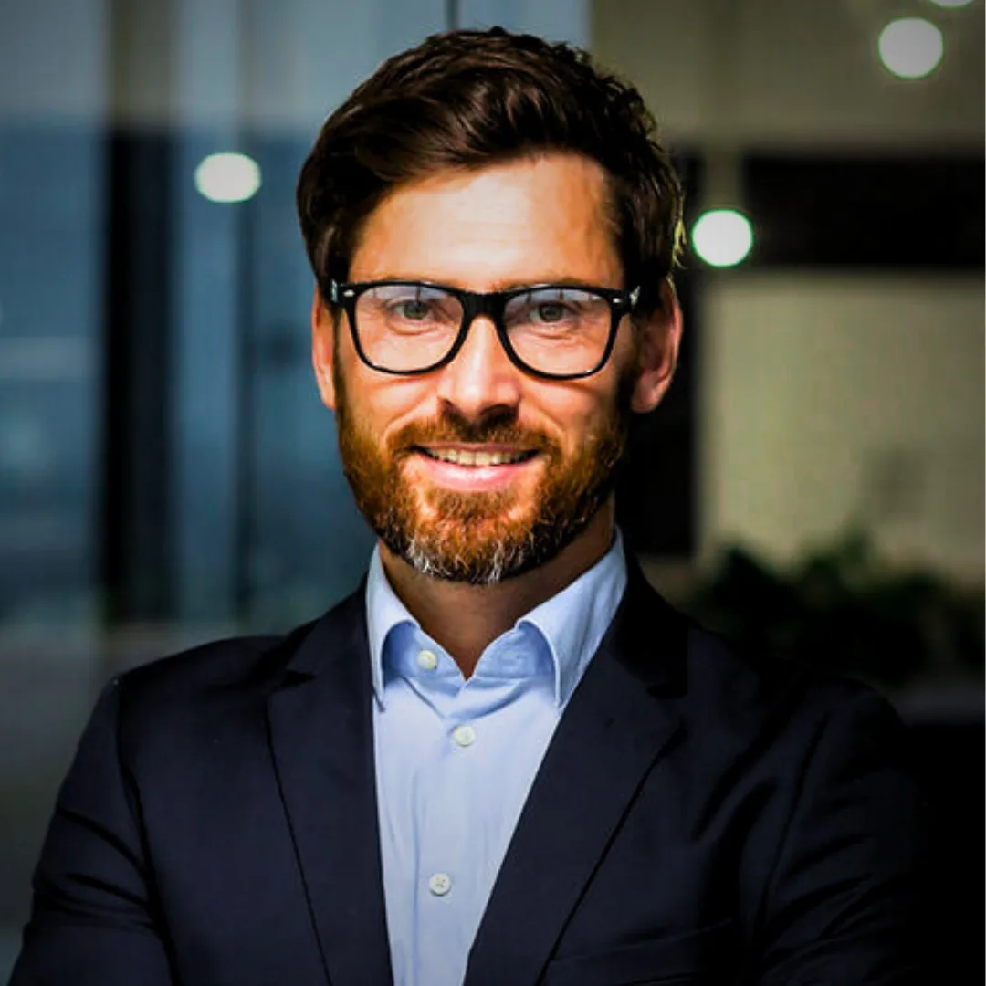 An investor working through a funding application